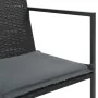 Set comedor de jardín 7 piezas y cojines ratán sintético negro de vidaXL, Conjuntos de jardín - Ref: Foro24-44444, Precio: 50...