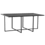 Set comedor de jardín 7 piezas y cojines ratán sintético negro de vidaXL, Conjuntos de jardín - Ref: Foro24-44444, Precio: 50...