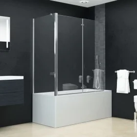Mampara de ducha plegable ESG 120x68x130 cm de vidaXL, Puertas de ducha - Ref: Foro24-144676, Precio: 232,19 €, Descuento: %