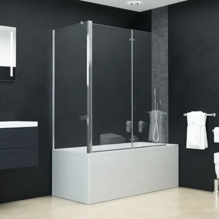 Mampara de ducha plegable ESG 120x68x130 cm de vidaXL, Puertas de ducha - Ref: Foro24-144676, Precio: 232,19 €, Descuento: %