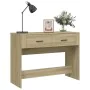 Mesa consola madera contrachapada roble Sonoma 100x39x75 cm de vidaXL, Mesas - Ref: Foro24-816779, Precio: 66,38 €, Descuento: %