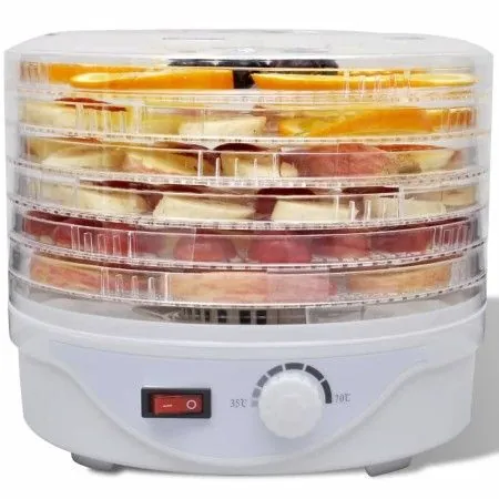 Dörrgerät mit 6 runden, stapelbaren Tabletts von vidaXL, Küchengeräte - Ref: Foro24-50300, Preis: 48,56 €, Rabatt: %