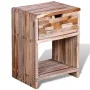 Mesita de noche con cajón madera de teca reciclada de vidaXL, Mesitas de noche - Ref: Foro24-241715, Precio: 94,67 €, Descuen...