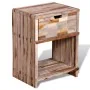 Mesita de noche con cajón madera de teca reciclada de vidaXL, Mesitas de noche - Ref: Foro24-241715, Precio: 94,67 €, Descuen...