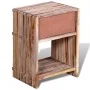 Mesita de noche con cajón madera de teca reciclada de vidaXL, Mesitas de noche - Ref: Foro24-241715, Precio: 94,67 €, Descuen...