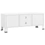 Mueble de TV industrial metal blanco 105x35x42 cm de vidaXL, Muebles TV - Ref: Foro24-339619, Precio: 75,58 €, Descuento: %