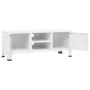 Industrielles TV-Möbel aus weißem Metall 105x35x42 cm von vidaXL, TV-Möbel - Ref: Foro24-339619, Preis: 75,58 €, Rabatt: %