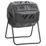 Contenedor de compostaje de jardín negro 73x64x95 cm 160 L de vidaXL, Compostadores - Ref: Foro24-152232, Precio: 124,09 €, D...