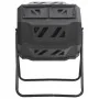 Contenedor de compostaje de jardín negro 73x64x95 cm 160 L de vidaXL, Compostadores - Ref: Foro24-152232, Precio: 124,09 €, D...