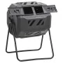 Contenedor de compostaje de jardín negro 73x64x95 cm 160 L de vidaXL, Compostadores - Ref: Foro24-152232, Precio: 124,09 €, D...
