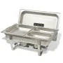 Set calentador de comida para buffet 3 piezas acero inoxidable de vidaXL, Escalfadores - Ref: Foro24-50529, Precio: 171,93 €,...
