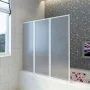 Duschwand mit 3 klappbaren Paneelen, 141 x 130 cm von vidaXL, Duschtüren - Ref: Foro24-140785, Preis: 136,85 €, Rabatt: %