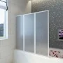 Mampara de ducha con 3 paneles plegables, 141 x 130 cm de vidaXL, Puertas de ducha - Ref: Foro24-140785, Precio: 136,85 €, De...