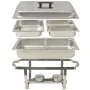Set calentador de comida para buffet 3 piezas acero inoxidable de vidaXL, Escalfadores - Ref: Foro24-50529, Precio: 171,93 €,...