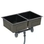 Handgefertigte Küchenspüle aus schwarzem Edelstahl von vidaXL, Sinkt - Ref: Foro24-145085, Preis: 178,77 €, Rabatt: %