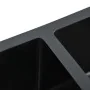 Handgefertigte Küchenspüle aus schwarzem Edelstahl von vidaXL, Sinkt - Ref: Foro24-145085, Preis: 178,77 €, Rabatt: %