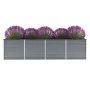 Gray galvanized steel garden bed 320x80x77 cm by vidaXL, Pots and planters - Ref: Foro24-44844, Price: 116,45 €, Discount: %