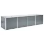 Gray galvanized steel garden bed 320x80x77 cm by vidaXL, Pots and planters - Ref: Foro24-44844, Price: 116,45 €, Discount: %