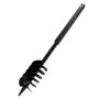 Taladro Negro De Tierra De Acero Con Mango 120 mm Espiral Doble de vidaXL, Barrenas helicoidales - Ref: Foro24-141025, Precio...