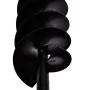 Taladro Negro De Tierra De Acero Con Mango 120 mm Espiral Doble de vidaXL, Barrenas helicoidales - Ref: Foro24-141025, Precio...