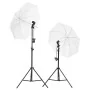 Kit iluminación de estudio fotográfico con trípodes y paraguas de vidaXL, Flashes e iluminaciones de estudio - Ref: Foro24-19...