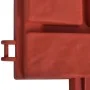 Brick-colored grass separator fence 11 pieces by vidaXL, Garden edging and edging - Ref: Foro24-141257, Price: 38,34 €, Disco...