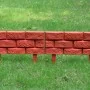 Brick-colored grass separator fence 11 pieces by vidaXL, Garden edging and edging - Ref: Foro24-141257, Price: 38,34 €, Disco...