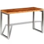 Dining table with steel legs and solid sheesham wood by vidaXL, Kitchen and dining tables - Ref: Foro24-242126, Price: 137,08...