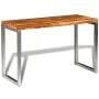 Dining table with steel legs and solid sheesham wood by vidaXL, Kitchen and dining tables - Ref: Foro24-242126, Price: 137,08...