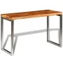 Dining table with steel legs and solid sheesham wood by vidaXL, Kitchen and dining tables - Ref: Foro24-242126, Price: 137,08...