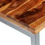 Dining table with steel legs and solid sheesham wood by vidaXL, Kitchen and dining tables - Ref: Foro24-242126, Price: 137,08...