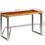 Dining table with steel legs and solid sheesham wood by vidaXL, Kitchen and dining tables - Ref: Foro24-242126, Price: 137,08...
