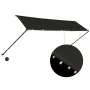 Toldo retráctil con LED gris antracita 400x150 cm de vidaXL, Toldos - Ref: Foro24-145920, Precio: 73,19 €, Descuento: %