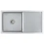 Fregadero de cocina hecho a mano acero inoxidable de vidaXL, Fregaderos - Ref: Foro24-145080, Precio: 153,89 €, Descuento: %