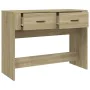 Mesa consola madera contrachapada roble Sonoma 100x39x75 cm de vidaXL, Mesas - Ref: Foro24-816779, Precio: 66,38 €, Descuento: %