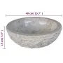 Lavabo de mármol 40 cm color crema de vidaXL, Lavabos - Ref: Foro24-242673, Precio: 135,88 €, Descuento: %