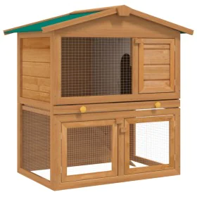 Small animal house hutch cage 3 wooden doors by vidaXL, Cages and habitats for small animals - Ref: Foro24-170160, Price: 125...