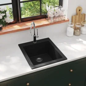 Black Granite Countertop Sink by vidaXL, Sinks - Ref: Foro24-141672, Price: 137,50 €, Discount: %