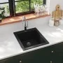 Aufsatzwaschbecken aus schwarzem Granit von vidaXL, Sinkt - Ref: Foro24-141672, Preis: 137,50 €, Rabatt: %