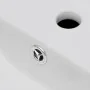 Weißer Wasserhahn/Abfluss, hohles rechteckiges Keramikwaschbecken von vidaXL, Sinkt - Ref: Foro24-141932, Preis: 65,12 €, Rab...