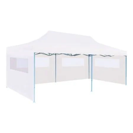 Faltbare Partyzelt-Seitenwände aus weißem Stahl 3x6 m von vidaXL, Zelte und Pavillons - Ref: Foro24-48863, Preis: 190,70 €, R...