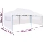 Faltbare Partyzelt-Seitenwände aus weißem Stahl 3x6 m von vidaXL, Zelte und Pavillons - Ref: Foro24-48863, Preis: 190,70 €, R...