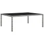 Mesa de comedor de jardín ratán sintético gris 200x150x74 cm de vidaXL, Mesas de jardín - Ref: Foro24-46130, Precio: 180,14 €...