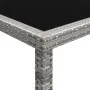 Mesa de comedor de jardín ratán sintético gris 200x150x74 cm de vidaXL, Mesas de jardín - Ref: Foro24-46130, Precio: 180,14 €...