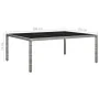 Mesa de comedor de jardín ratán sintético gris 200x150x74 cm de vidaXL, Mesas de jardín - Ref: Foro24-46130, Precio: 180,14 €...