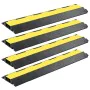 Rampas protectoras de cables 4 uds 2 canales goma 101,5 cm de vidaXL, Señales de carretera y tráfico - Ref: Foro24-142835, Pr...