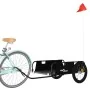 Remolque para bicicletas hierro y tela Oxford negro de vidaXL, Remolques para bicicletas - Ref: Foro24-94178, Precio: 94,26 €...