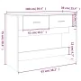 Mesa consola madera contrachapada roble Sonoma 100x39x75 cm de vidaXL, Mesas - Ref: Foro24-816779, Precio: 66,38 €, Descuento: %