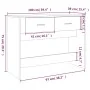 Oak Sonoma plywood console table 100x39x75 cm by vidaXL, Tables - Ref: Foro24-816779, Price: 66,38 €, Discount: %