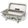 Set calentador de comida para buffet 2 piezas acero inoxidable de vidaXL, Escalfadores - Ref: Foro24-50528, Precio: 121,41 €,...